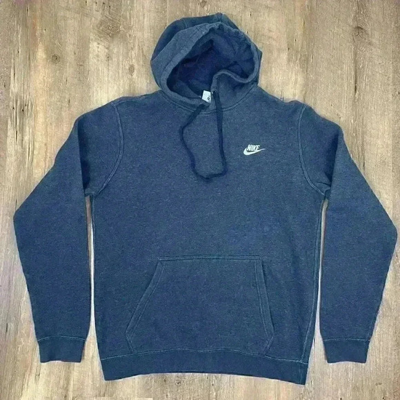 Nike Other - Nike Hoodie Sweatshirt Men's M Y2K Blue Label Heather Navy Blue Pullover